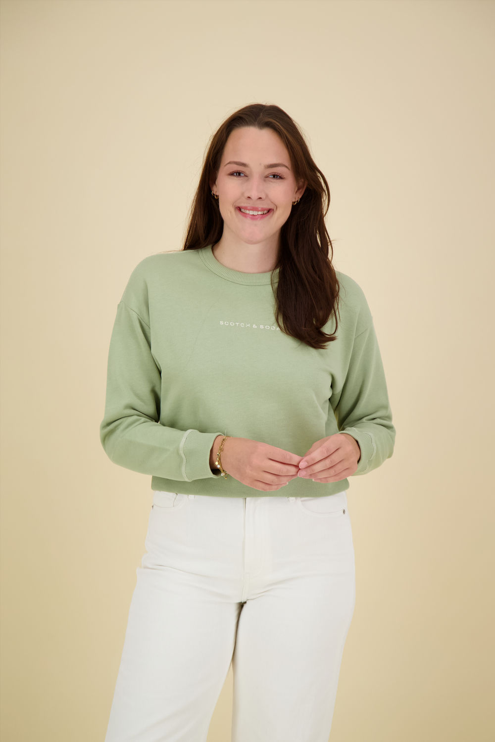 Scotch & Soda Sweatshirt groen Scotch & Soda Sweatshirt groen