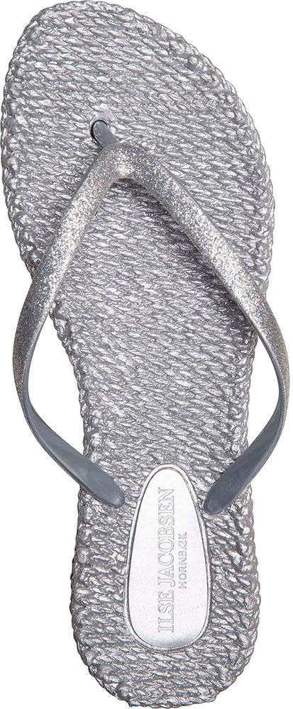 Ilse Jacobsen Teenslipper Cheerful Zilver Ilse Jacobsen Teenslipper Cheerful Zilver