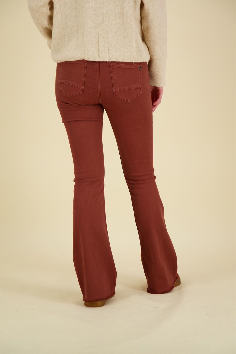 Florez Jeans Flared Bruin