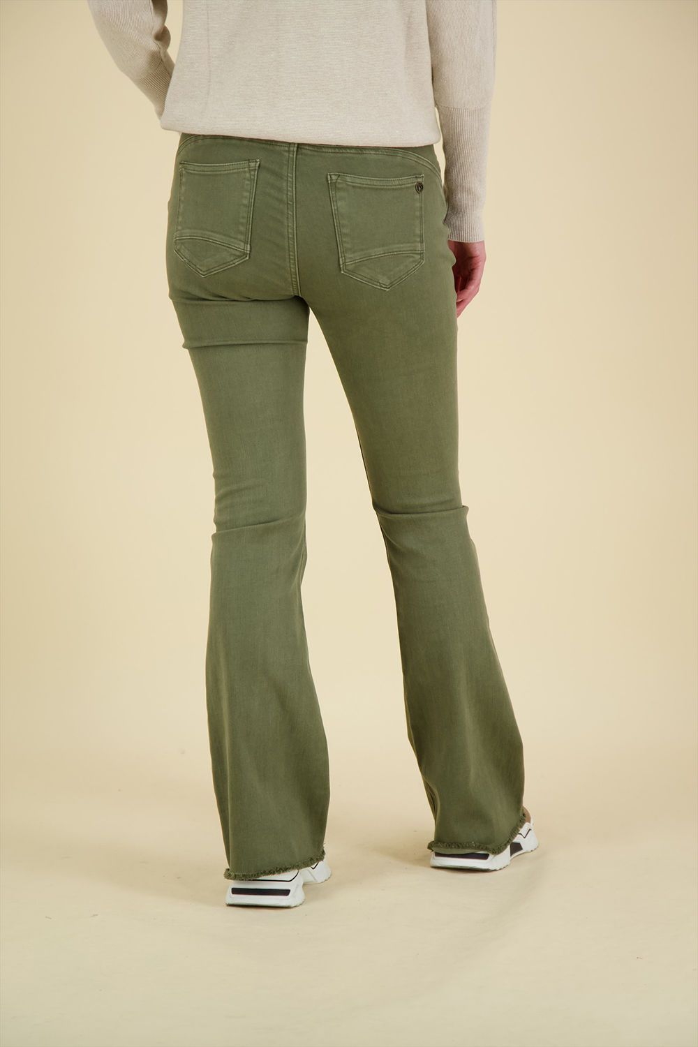 Florez Jeans Flared Groen