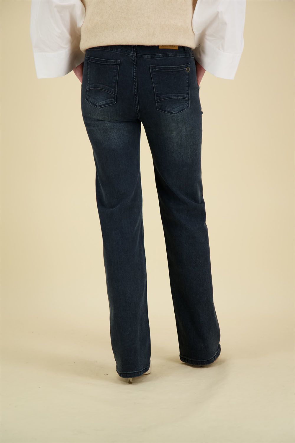 Florez Jeans Rowie Straight Blauw