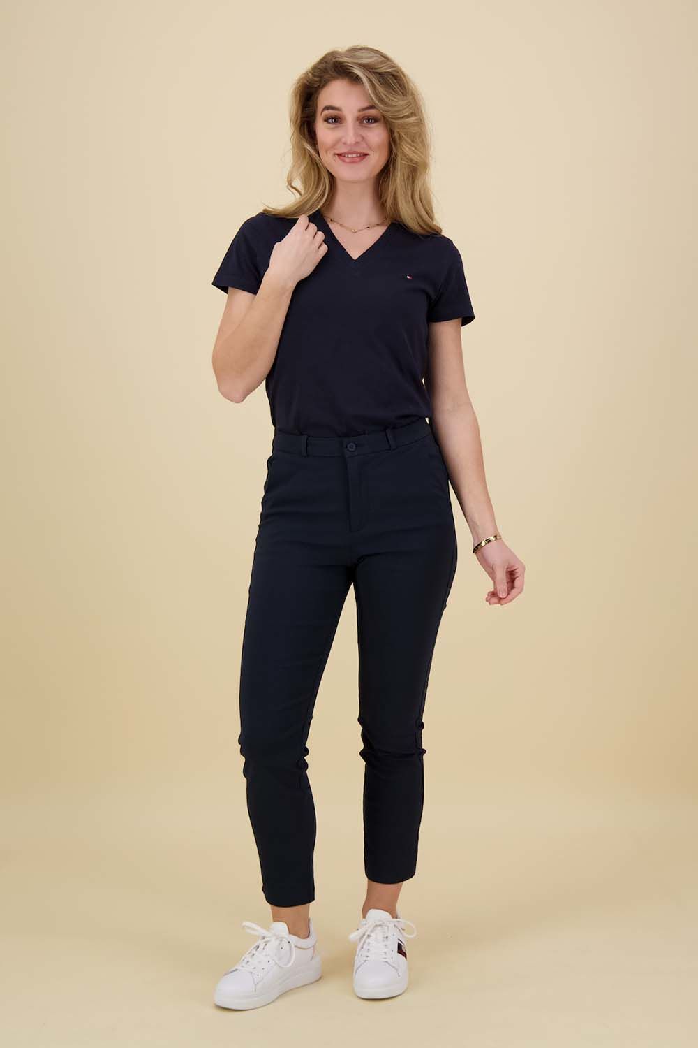 Freequent Pantalon Solvej-Ankle Donkerblauw