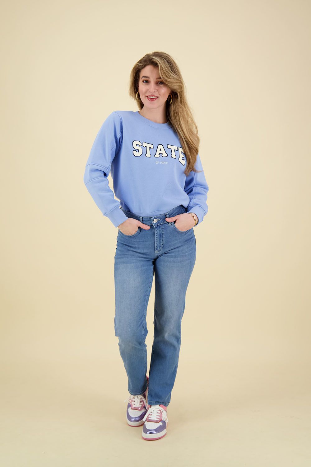 Freequent Sweater Prosit Blauw