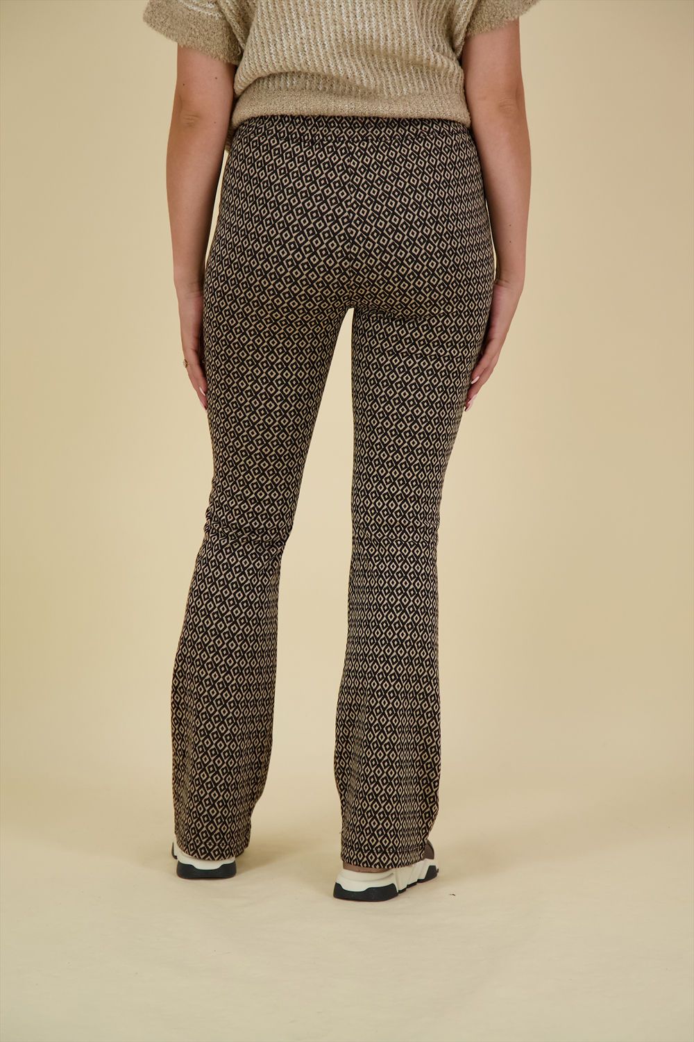 Geisha Broek Jacquard Zwart