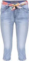 Jeans capri + belt Blauw