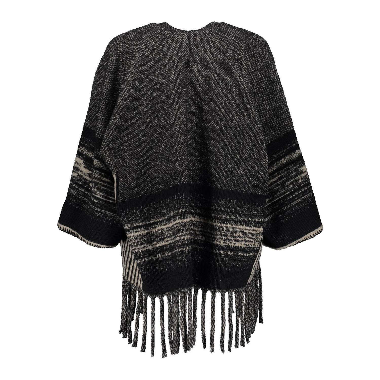 Geisha Poncho Zwart