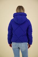 Donsjack Kort Quilted Blauw