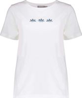 T-shirt foil flowers Wit