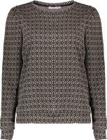 Top jacquard 2-tone Zwart