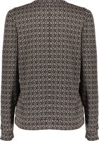 Top jacquard 2-tone Zwart