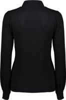 Top light knitt coll Zwart
