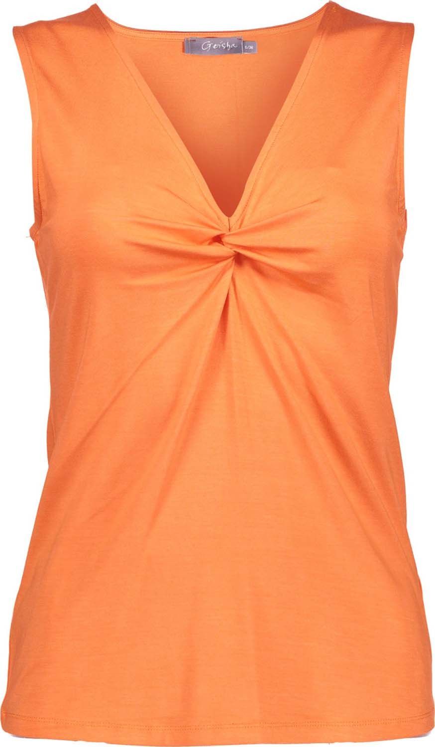 Geisha Top V-Hals Oranje