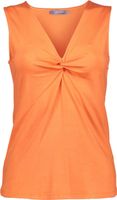 Sleeveless top v-neck Oranje