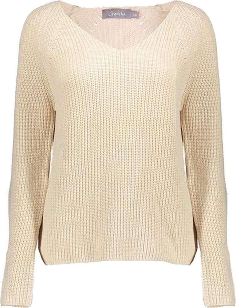 maximaal baai Oxide Geisha Basic cotton pullover Wit Pullovers | Gratis bezorging - Bomont.nl