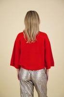 Pullover 3/4 sleeves Rood