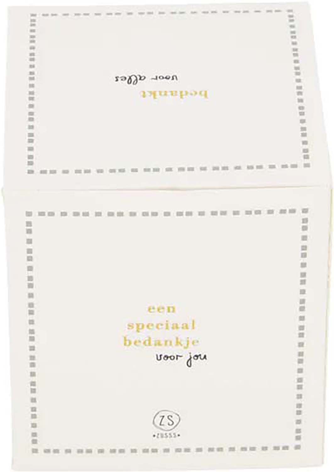 Zusss Geurkaars Bedankt Geel Zusss Geurkaars Bedankt Geel