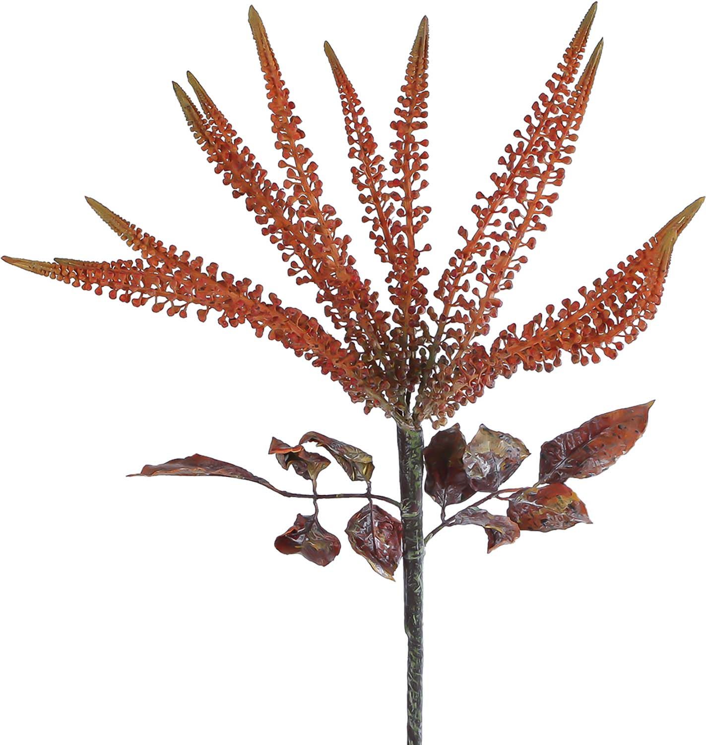 Kunstbloem "Mahonia" terra 25x25x112cm Rood  Kunstbloem "Mahonia" terra 25x25x112cm Rood