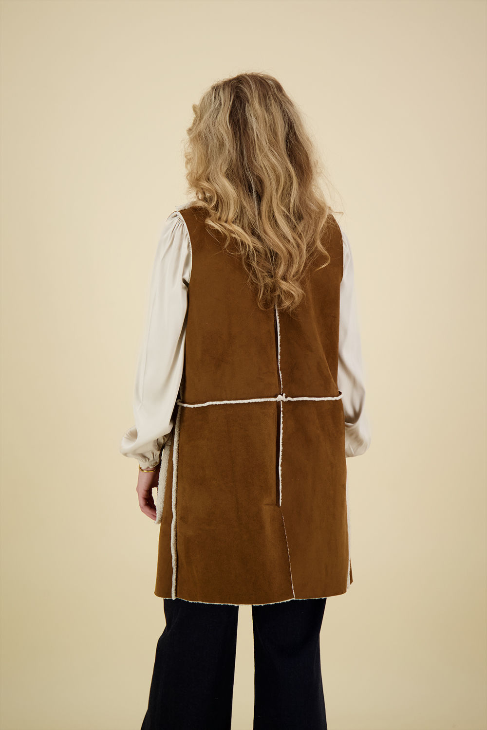 In Shape Gilet Lauren Long Bruin In Shape Gilet Lauren Long Bruin