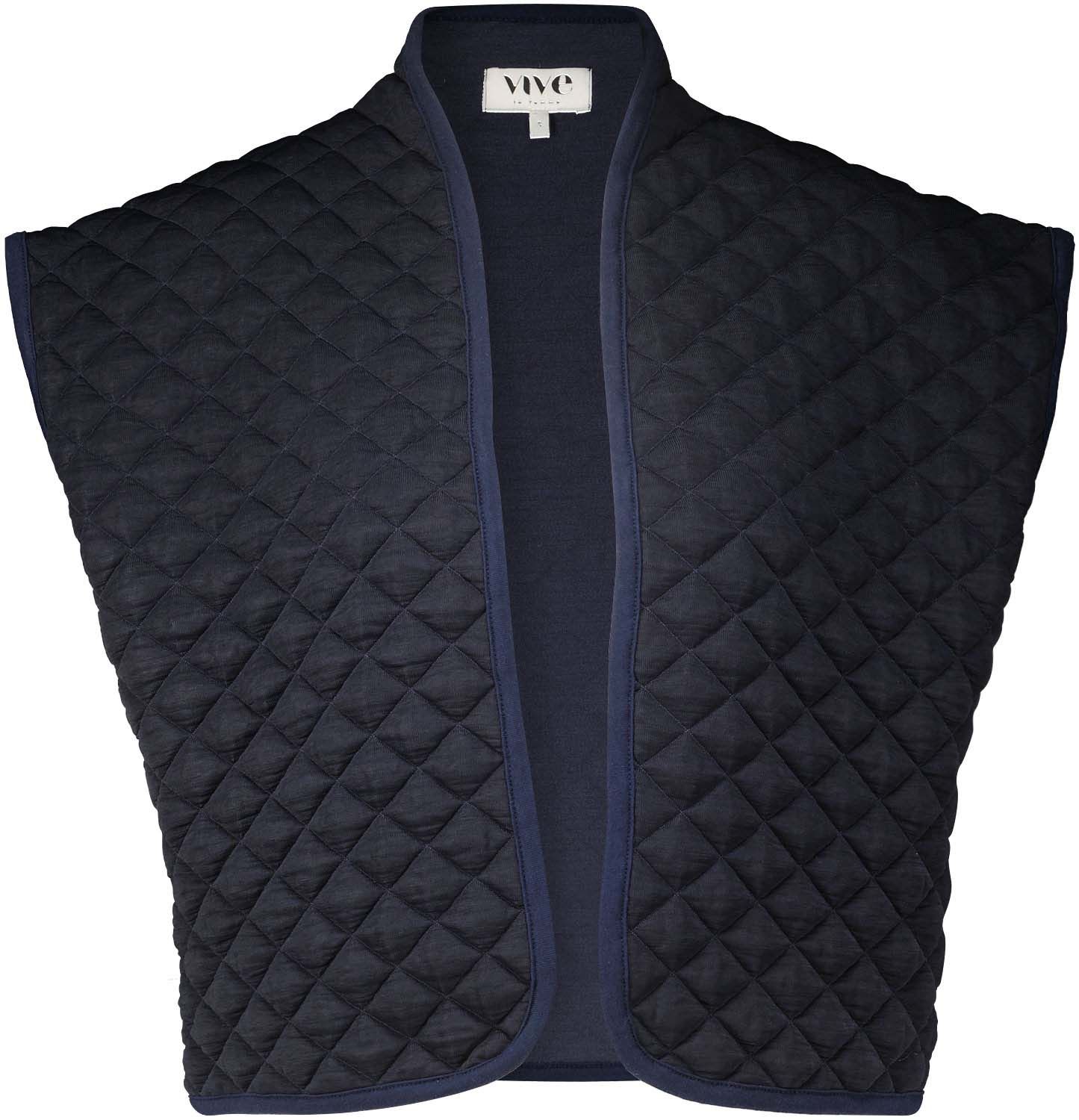 Vive La Femme Gilet Donkerblauw Vive La Femme Gilet Donkerblauw