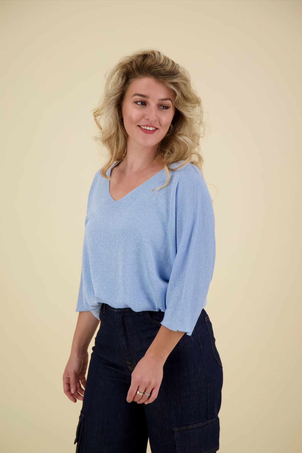 Bomont Glitter Top Blauw Bomont Glitter Top Blauw