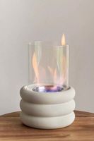 Bio Brander Ribbel offwhite ø15cm Wit