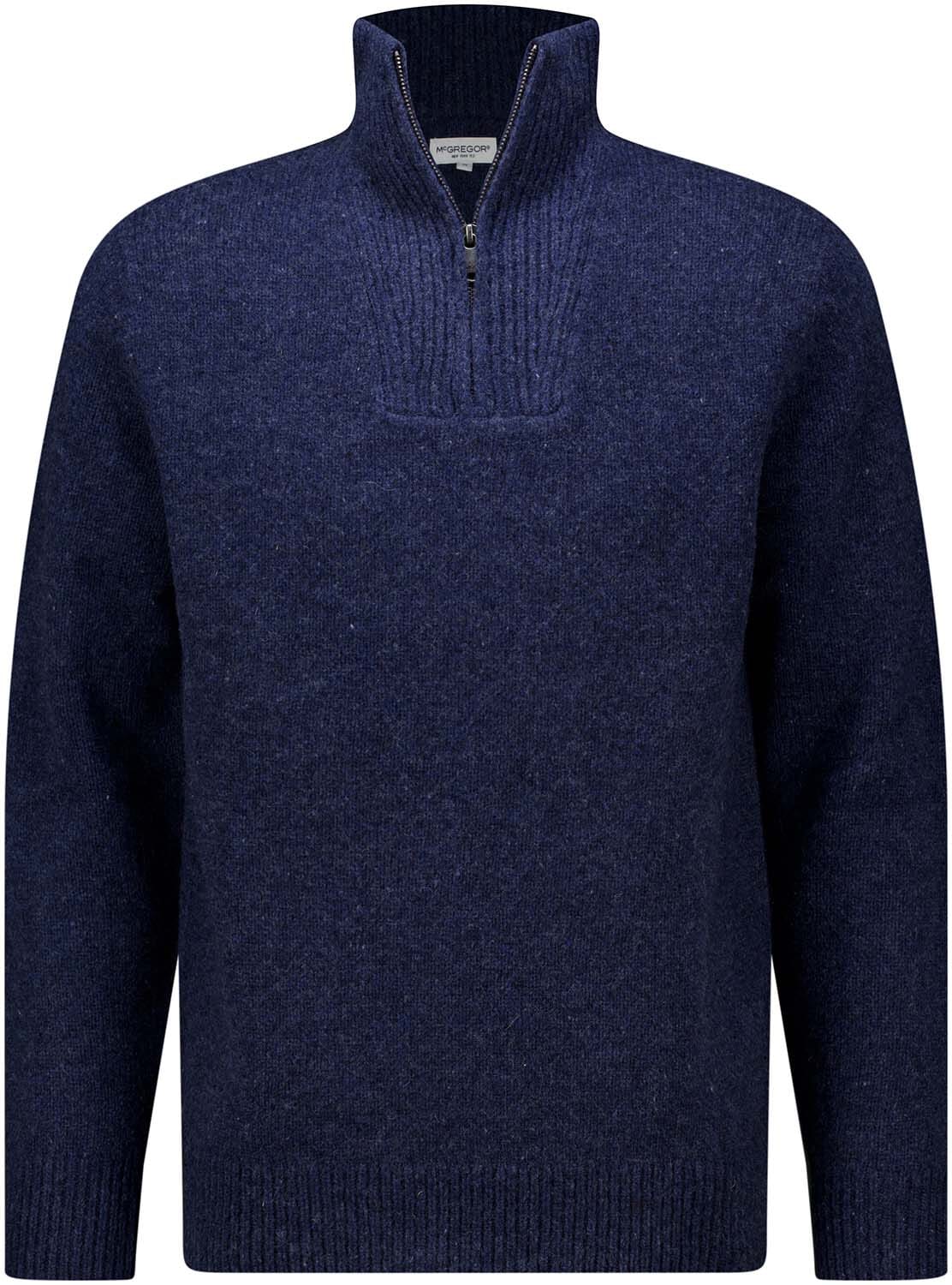 McGregor Half-zip Trui Fisherman Navy Pullovers Gratis bezorging