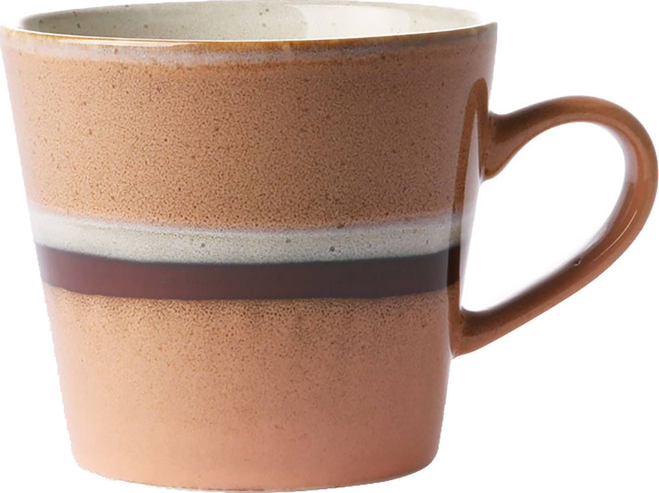 HKliving Mok Ceramic 70's Cuppuccino Bruin