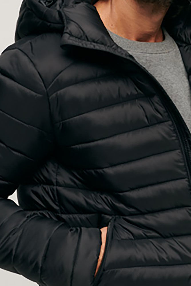 Superdry Gewatteerde Jas Fuji Sport Zwart  Superdry Gewatteerde Jas Fuji Sport Zwart