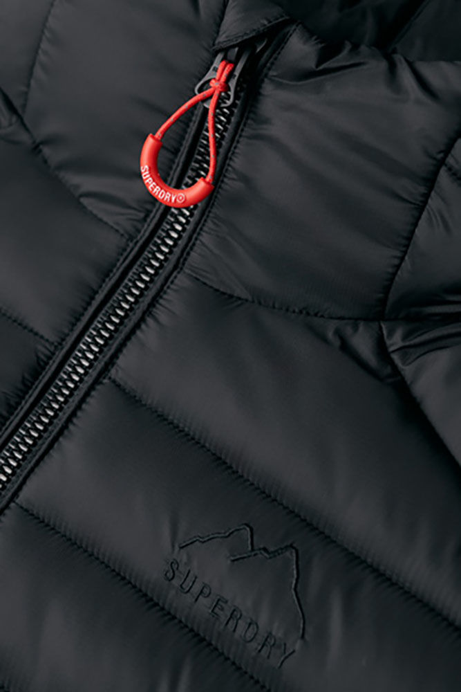 Superdry Gewatteerde Jas Fuji Sport Zwart  Superdry Gewatteerde Jas Fuji Sport Zwart