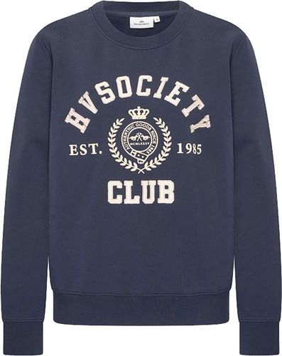 HV Society Sweater Unis Blauw