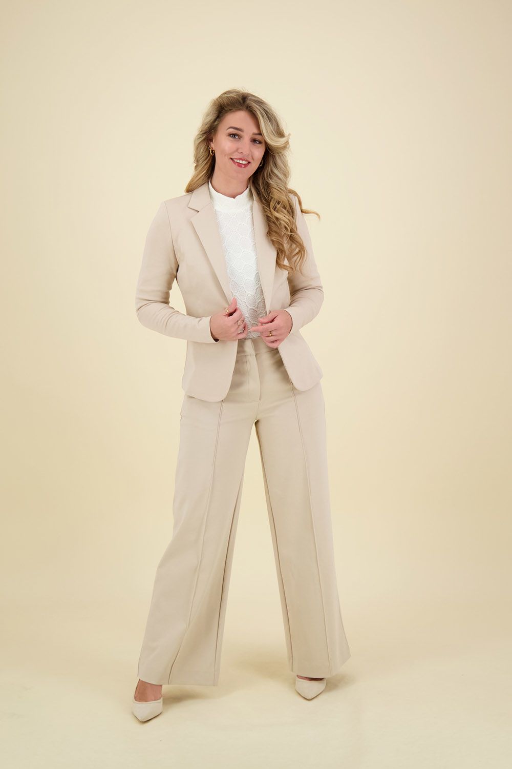 Ichi Blazer Kate Beige