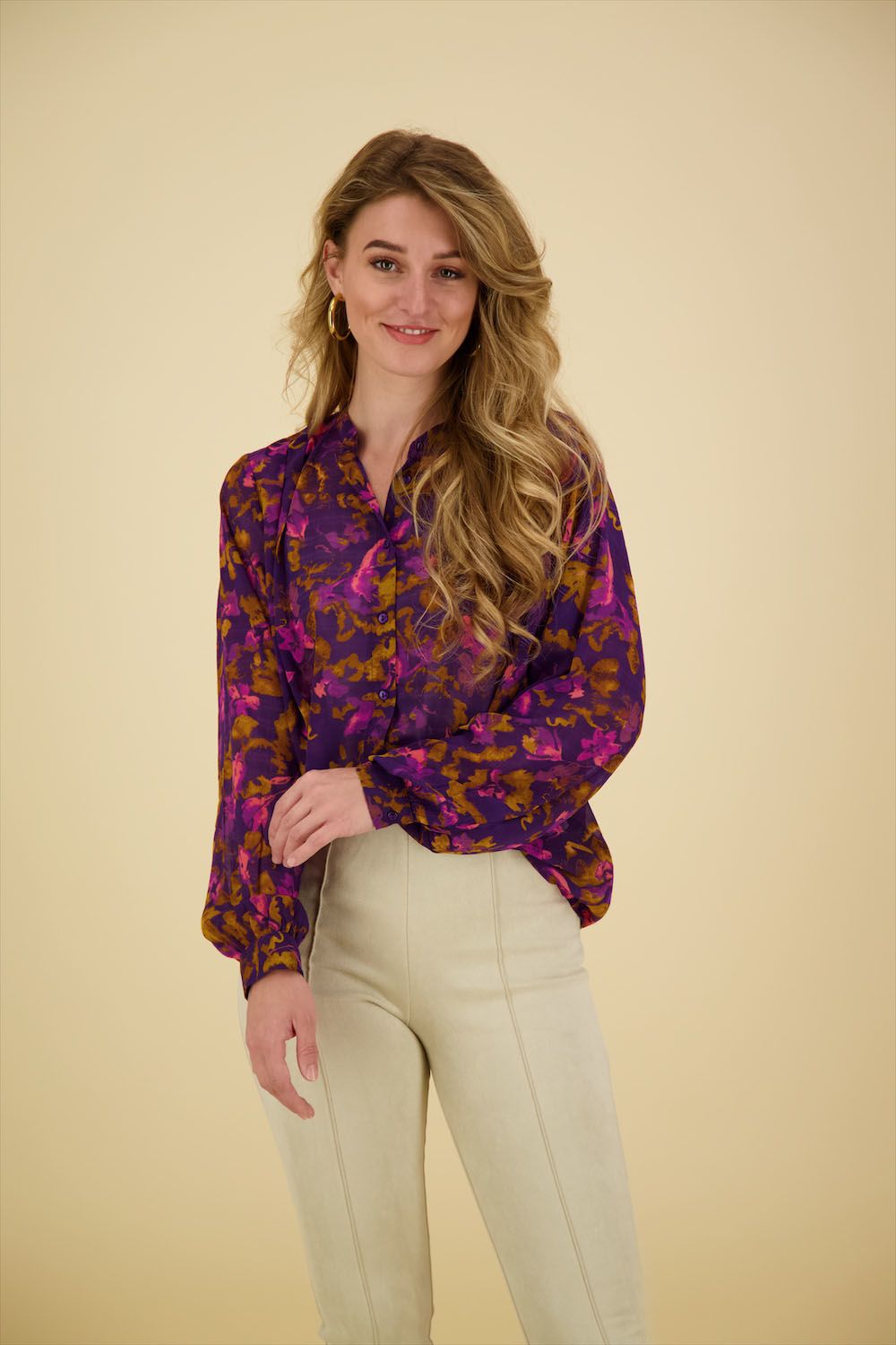 Ichi Blouse Pernilly Paars