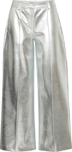 Ichi Pantalon Kate Metallic Grijs