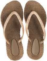 Flipflops With Glitter Taupe