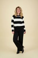 Pullover Marta Stripe Zwart