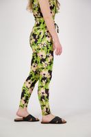 Pantalon flower Groen