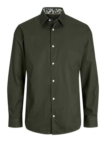 Jack & Jones Overhemd Blaleeds Print Dobby Groen