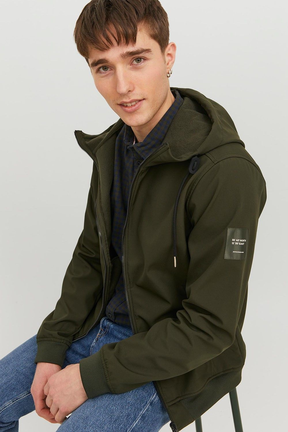 Jack & Jones Softshelljas Legergroen 