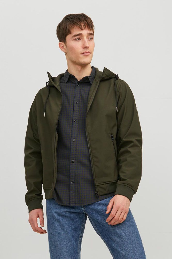 Jack & Jones Softshelljas Legergroen 