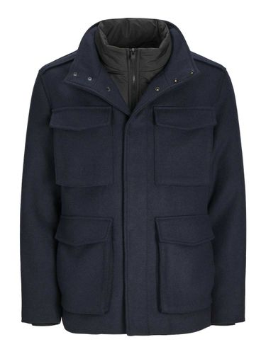 Jack & Jones Wollen jas Calex Blauw