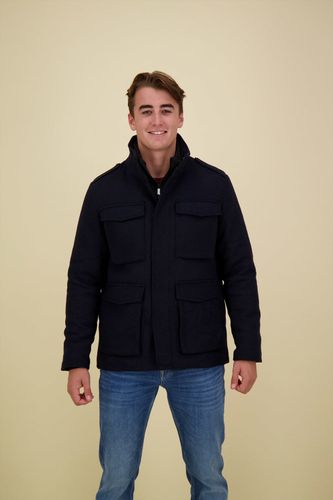 Jack & Jones Wollen jas Calex Blauw