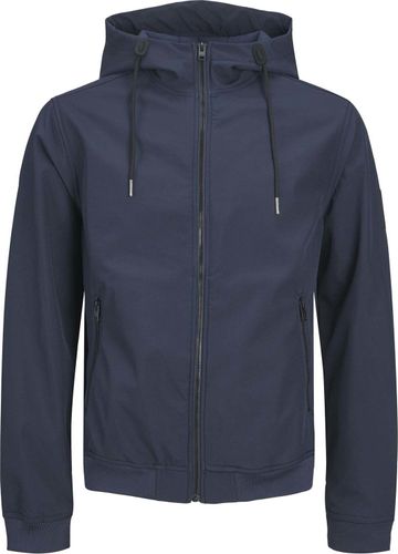 Jack & Jones Softshell Basic Hood Blauw