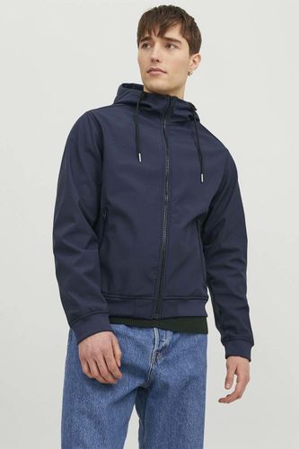 Jack & Jones Softshell Basic Hood Blauw