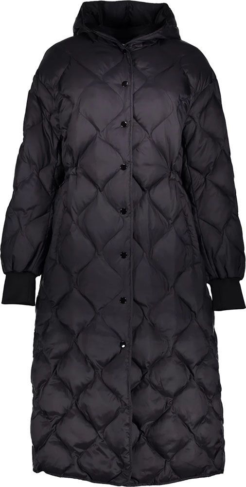 Geisha Jacket quilted long Zwart Donsjassen - gewatteerde jas | Gratis ...