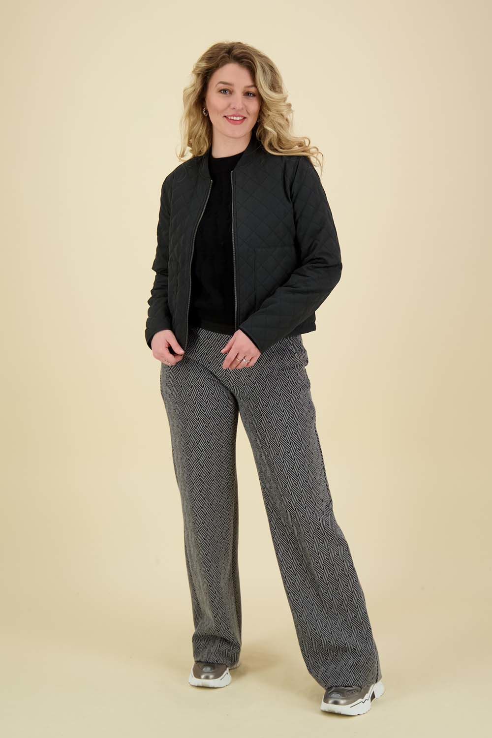 Poools Jas Quilted Zwart Poools Jas Quilted Zwart