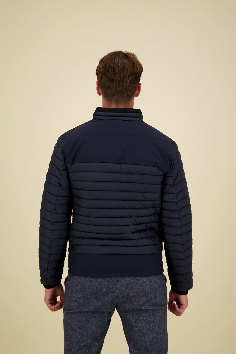 No Excess Gewatteerde Jas Blauw No Excess Gewatteerde Jas Blauw