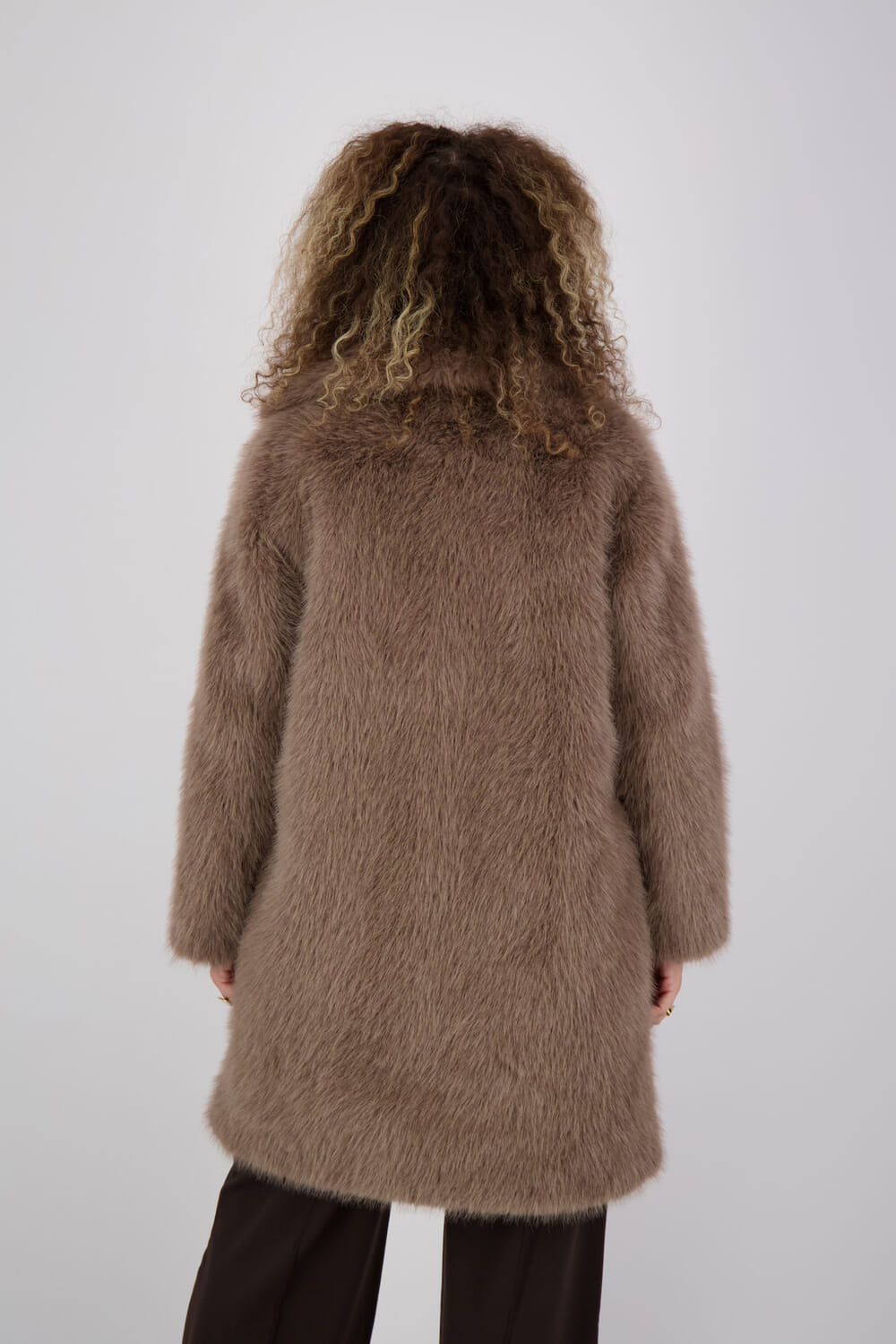 Bomboogie Jas Eco Fur Bruin  Bomboogie Jas Eco Fur Bruin