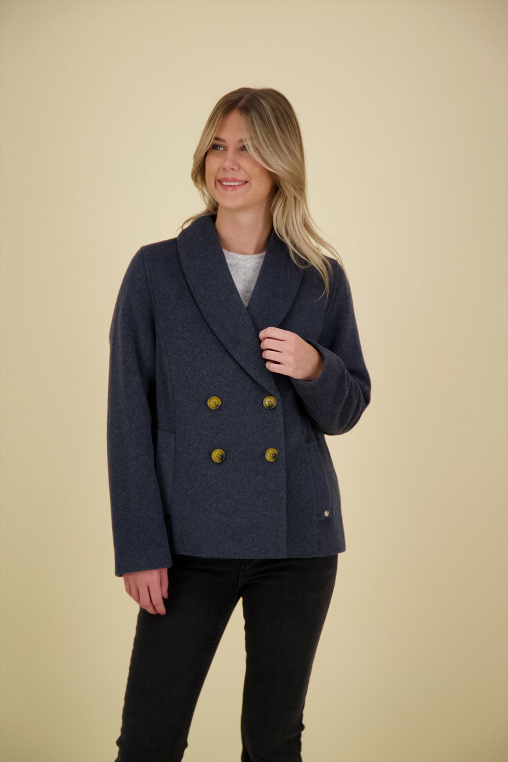 Mos Mosh Jas Vicca Blauw  Mos Mosh Jas Vicca Blauw