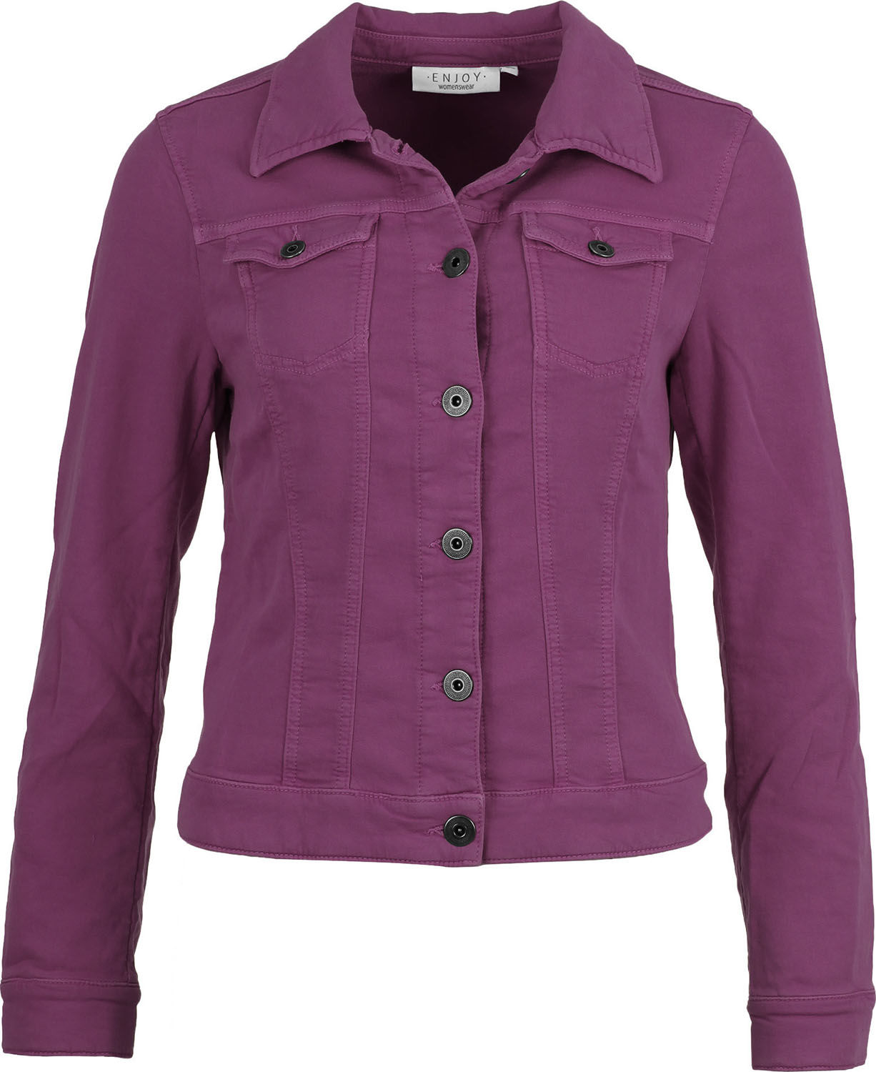 Enjoy Spijkerjas Sweat Paars Enjoy Spijkerjas Sweat Paars