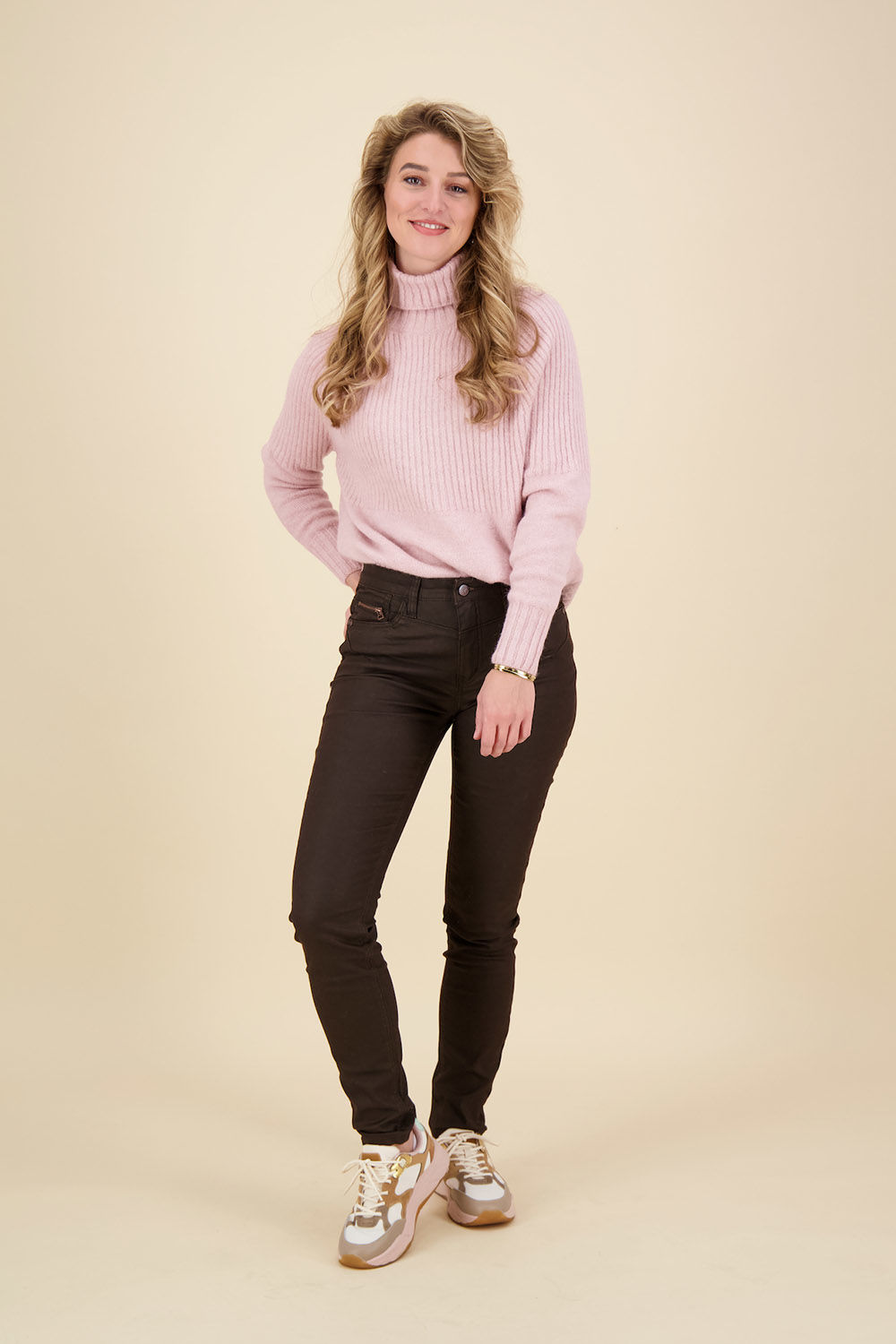 Geisha Jeans Bruin  Geisha Jeans Bruin